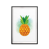 Pineapple Watercolor UNFRAMED Print Fruit Wall Art