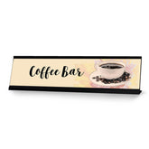 Coffee Bar, Designer Series Desk Sign Nameplate (2 x 8")