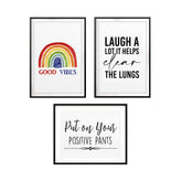 Up Beat Home Art Wall Art UNFRAMED Print (3 Pack)