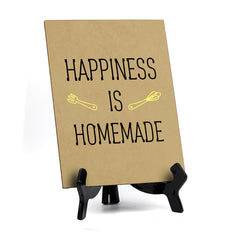 Signs ByLITA Happiness Is Homemade, Table Sign, 6" x 8"