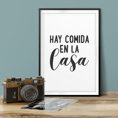 Hay Comida En La Casa UNFRAMED Print Home Decor Wall Art