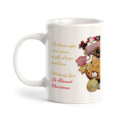 A Silent Night, Star Above, A Gift Of Hope And Love. Wishing You A Blessed Christmas Coffee Mug