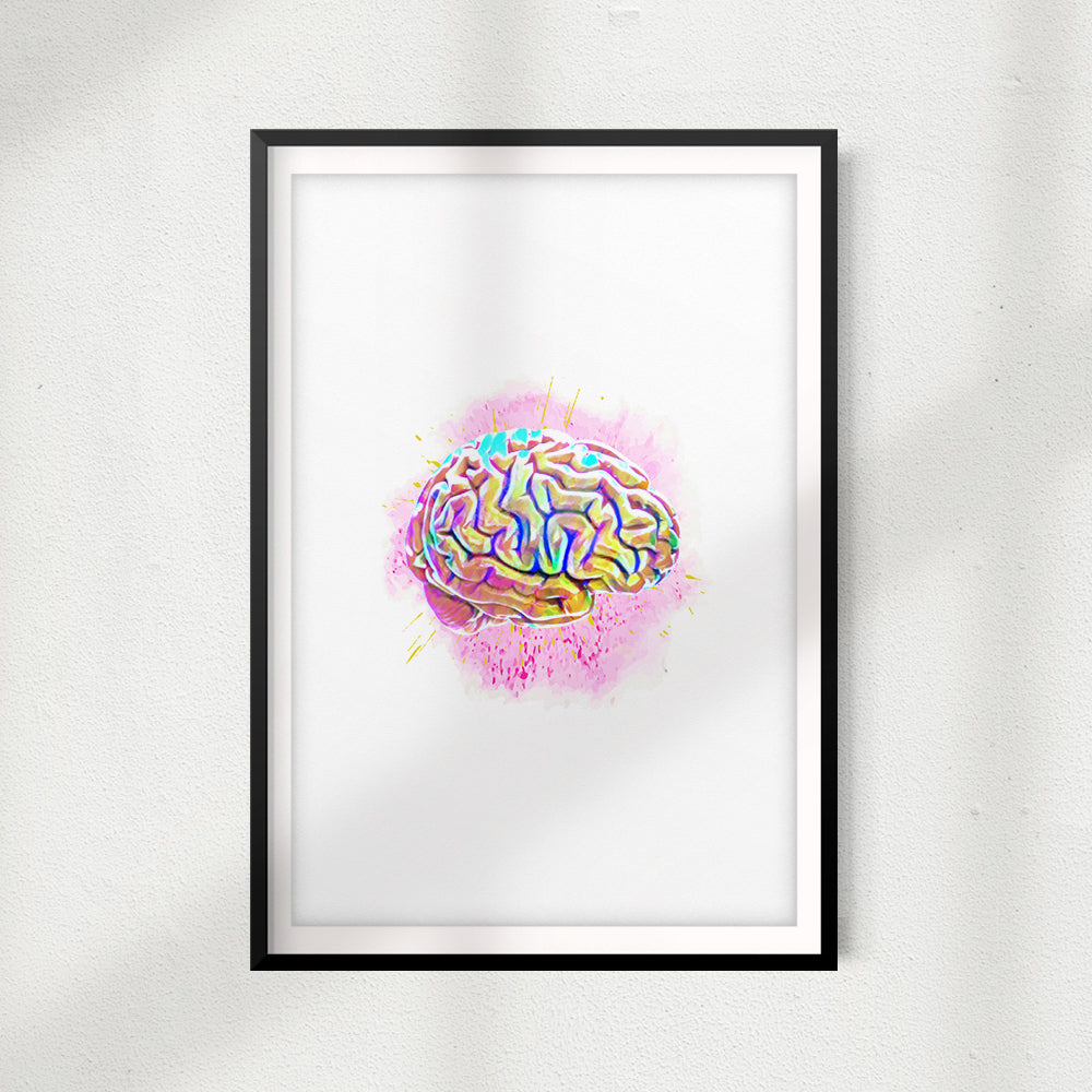Think In Color UNFRAMED Print Anatomy Wall Art