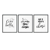 International Home Decor Wall Art UNFRAMED Print (3 Pack)