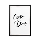 Carpe Diem UNFRAMED Print Inspirational Wall Art