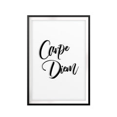 Carpe Diem UNFRAMED Print Inspirational Wall Art