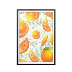 Orange Segments UNFRAMED Print Fruit Wall Art