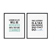 Dad-ism's Wall Art UNFRAMED Print (2 Pack)