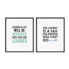 Dad-ism's Wall Art UNFRAMED Print (2 Pack)