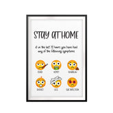 Stay Away Emoji UNFRAMED Print Emoji Wall Art