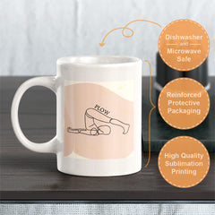 Plow Pose Yoga Coffee Mug