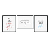 Motivational Reminders Positive Wall Decor UNFRAMED Print (3 Pack)