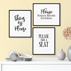 Hospitality Pack Wall Art UNFRAMED Print (3 Pack)