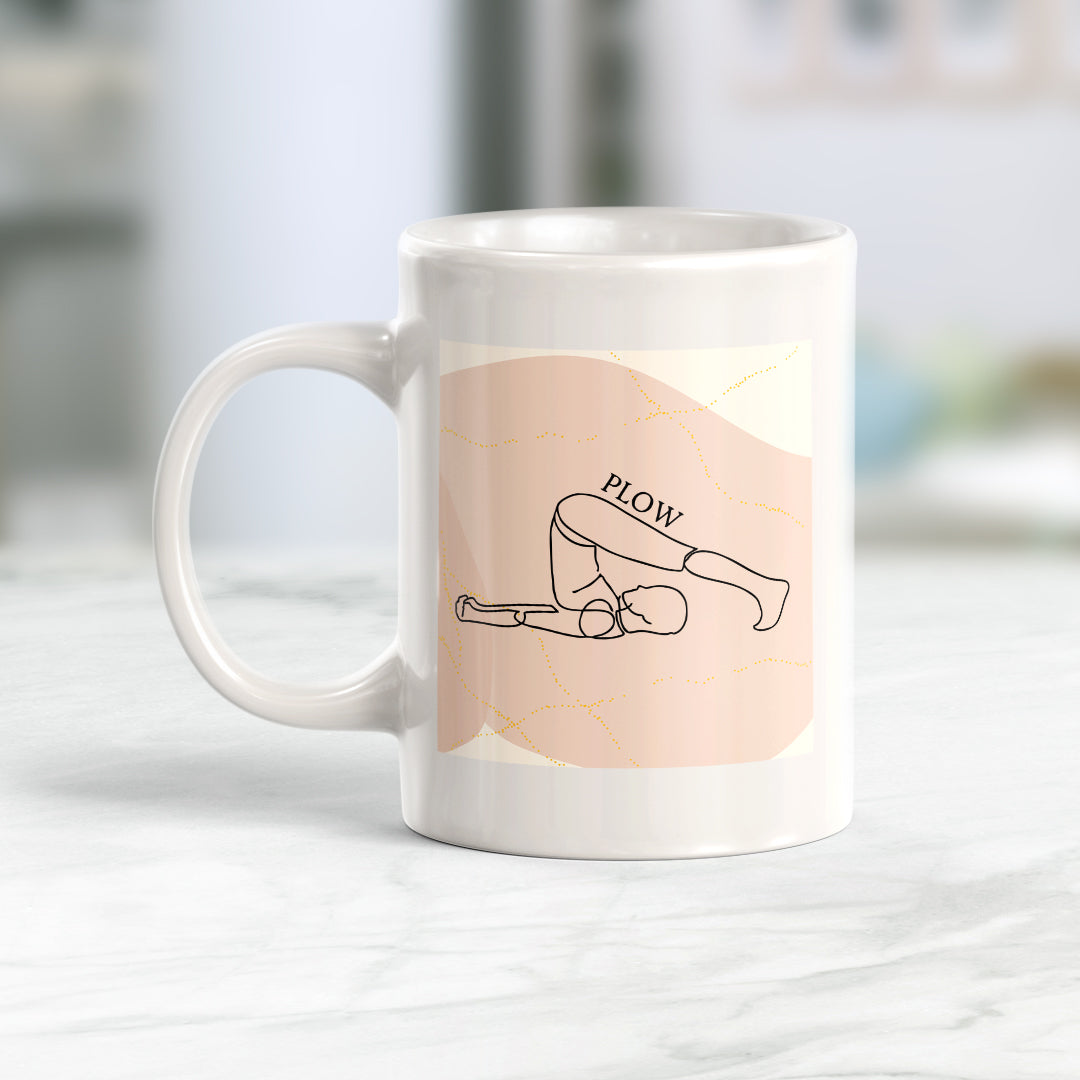 Plow Pose Yoga Coffee Mug