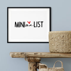 Minimalist UNFRAMED Print Cute Typography Wall Art