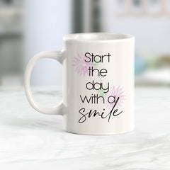 Start The Day With A Smile Coffee Mug