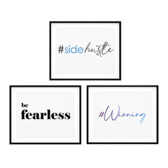 Hustle Wall Art UNFRAMED Print (3 Pack)