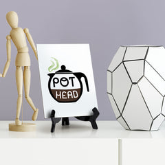 Signs ByLITA Pot Head V2- Colored, Table Sign, 6" x 8"