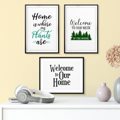 Home Time Bundle Wall Art UNFRAMED Print (3 Pack)