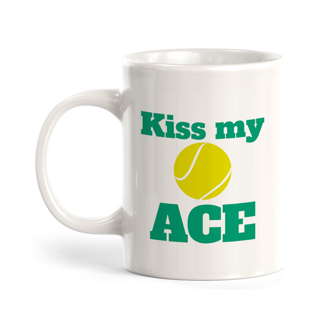 Kiss my ace, Novelty Coffee Mug Drinkware Gift