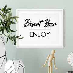 Desert Bar Enjoy UNFRAMED Print Business & Events Decor Wall Art