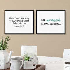 My Funny Thoughts Wall Decor UNFRAMED Print (2 Pack)