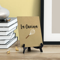 Signs ByLITA La Cucina, Table Sign, 6" x 8"
