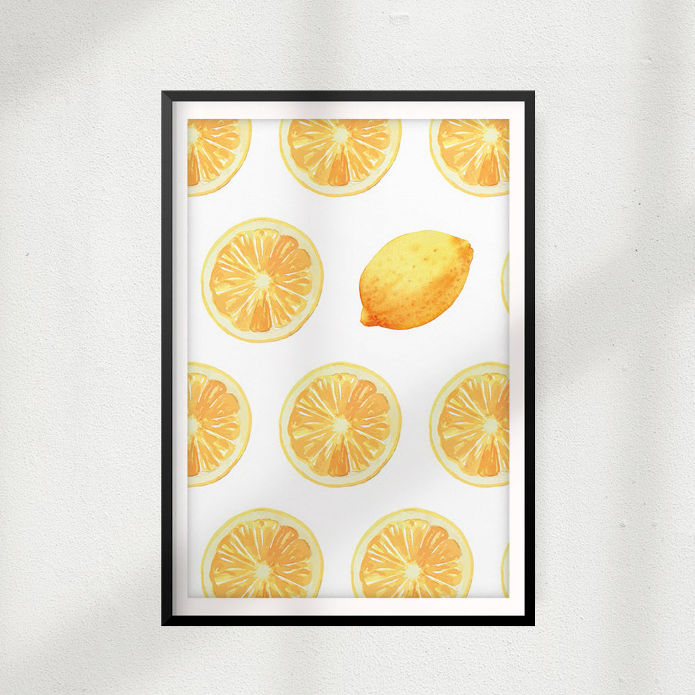 Lemons UNFRAMED Print Fruit Wall Art