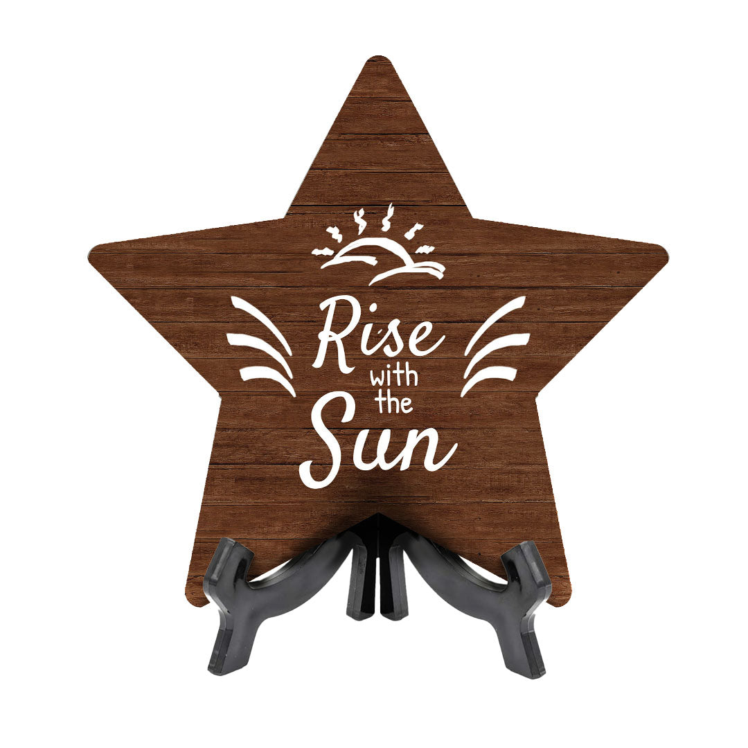 Good Morning Star Table Sign | Family and Faith Home Decor | Church And Home Table Signs