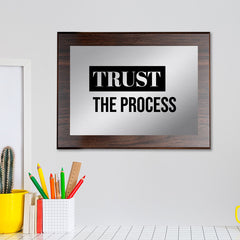 Trust The Process Decorative Wall Plaque | Easel Mount Option | Inspirational Affirmation Wall Art