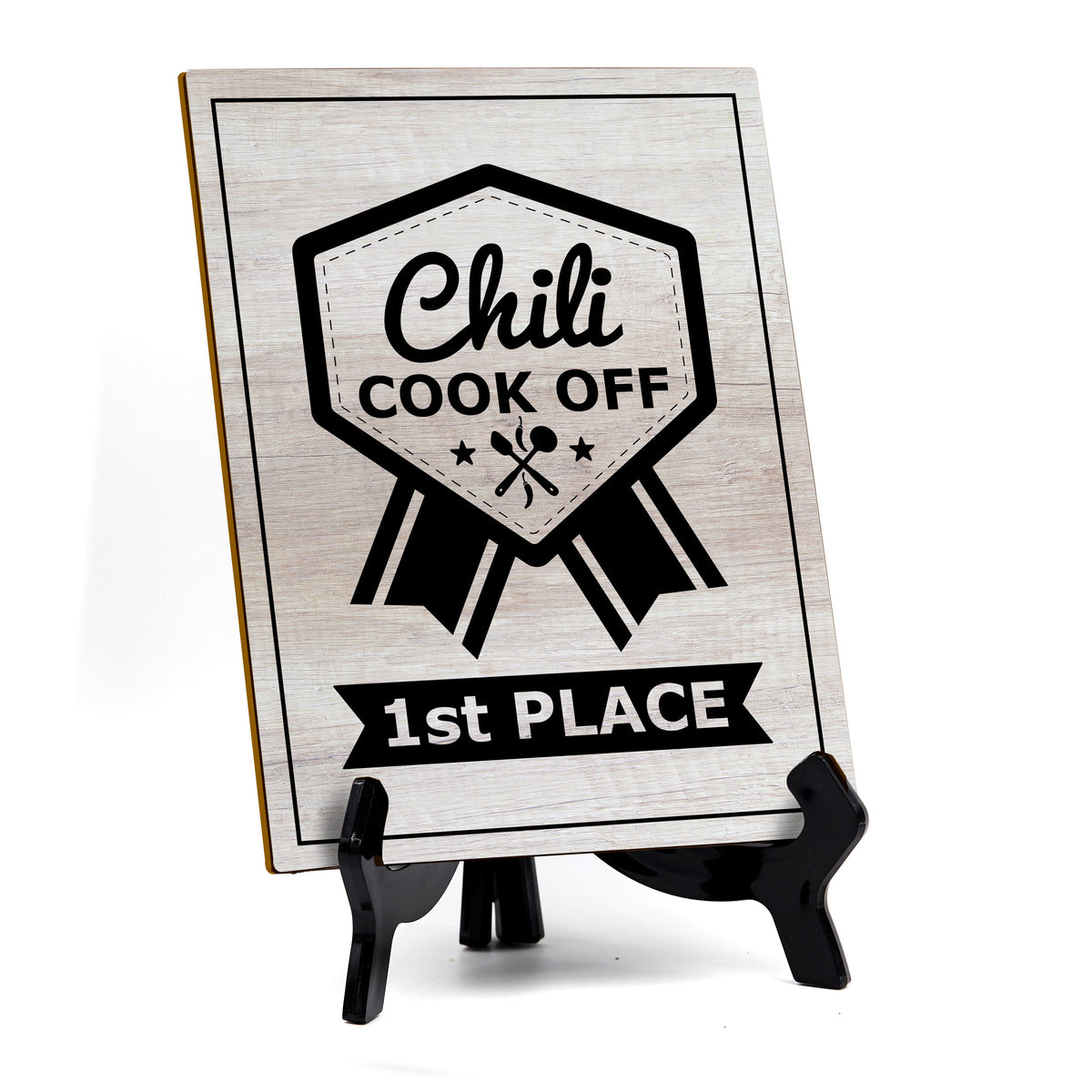 Signs ByLITA Chili Cook Off 1st Place Award, Table Sign with Acrylic Stand (6 x 8“)