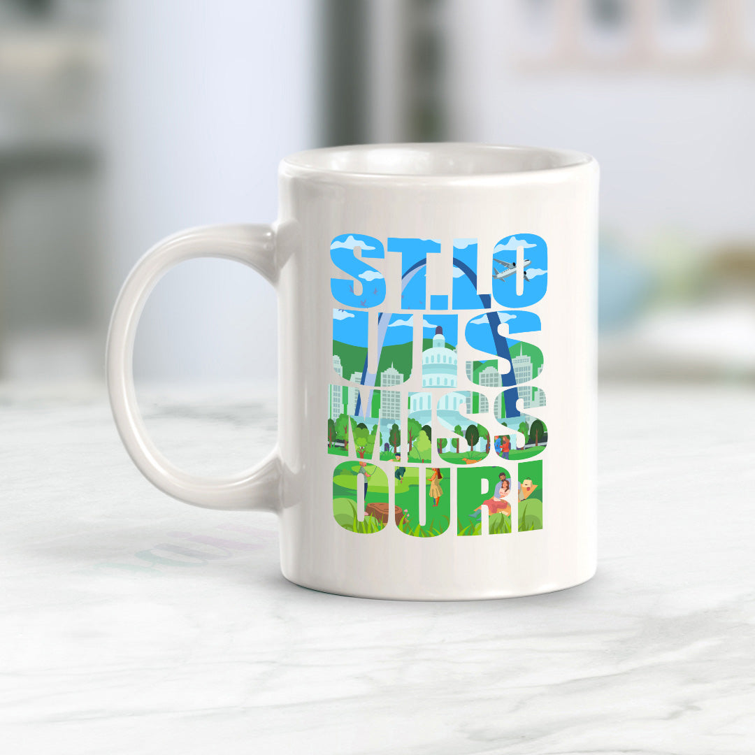 St. Louis, Missouri 11oz Plastic or Ceramic Coffee Mug | American Cities Coffee Cups
