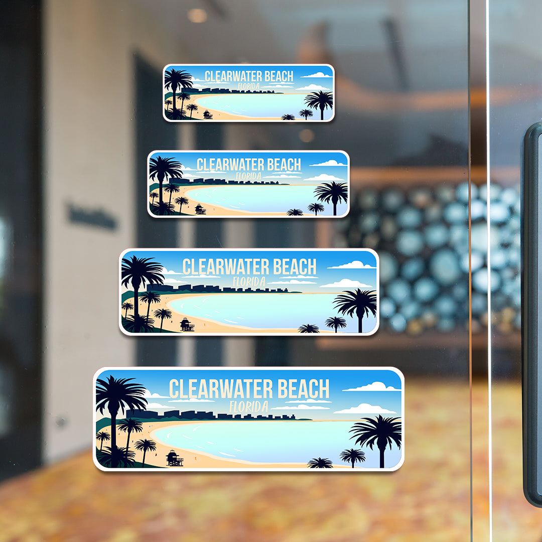 Standard Plus Clearwater Beach, Florida Wall or Door Sign | Famous US Beaches Souvenir