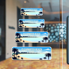 Standard Plus Clearwater Beach, Florida Wall or Door Sign | Famous US Beaches Souvenir