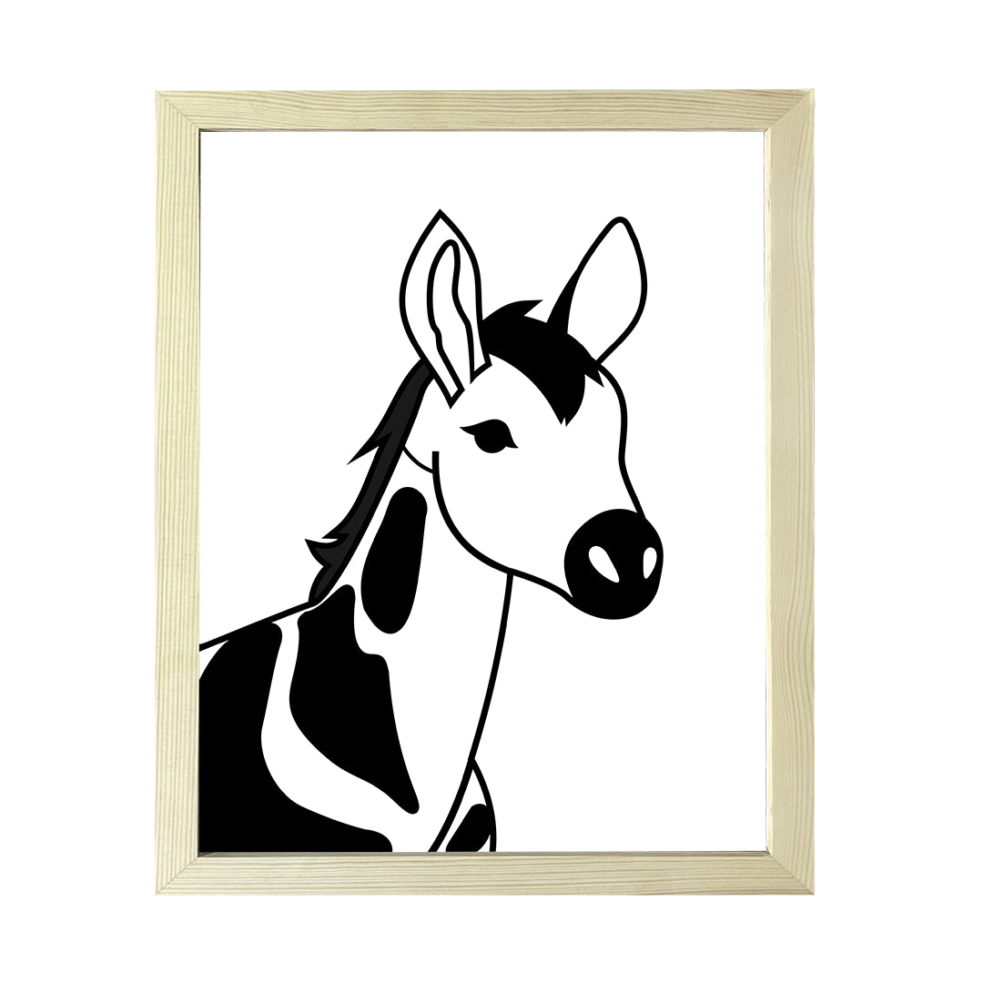 Designs ByLITA Okapi Outlined version, Wall Print Animals Art | Family Presents | Bedroom | Stylish Kindergarten Decor