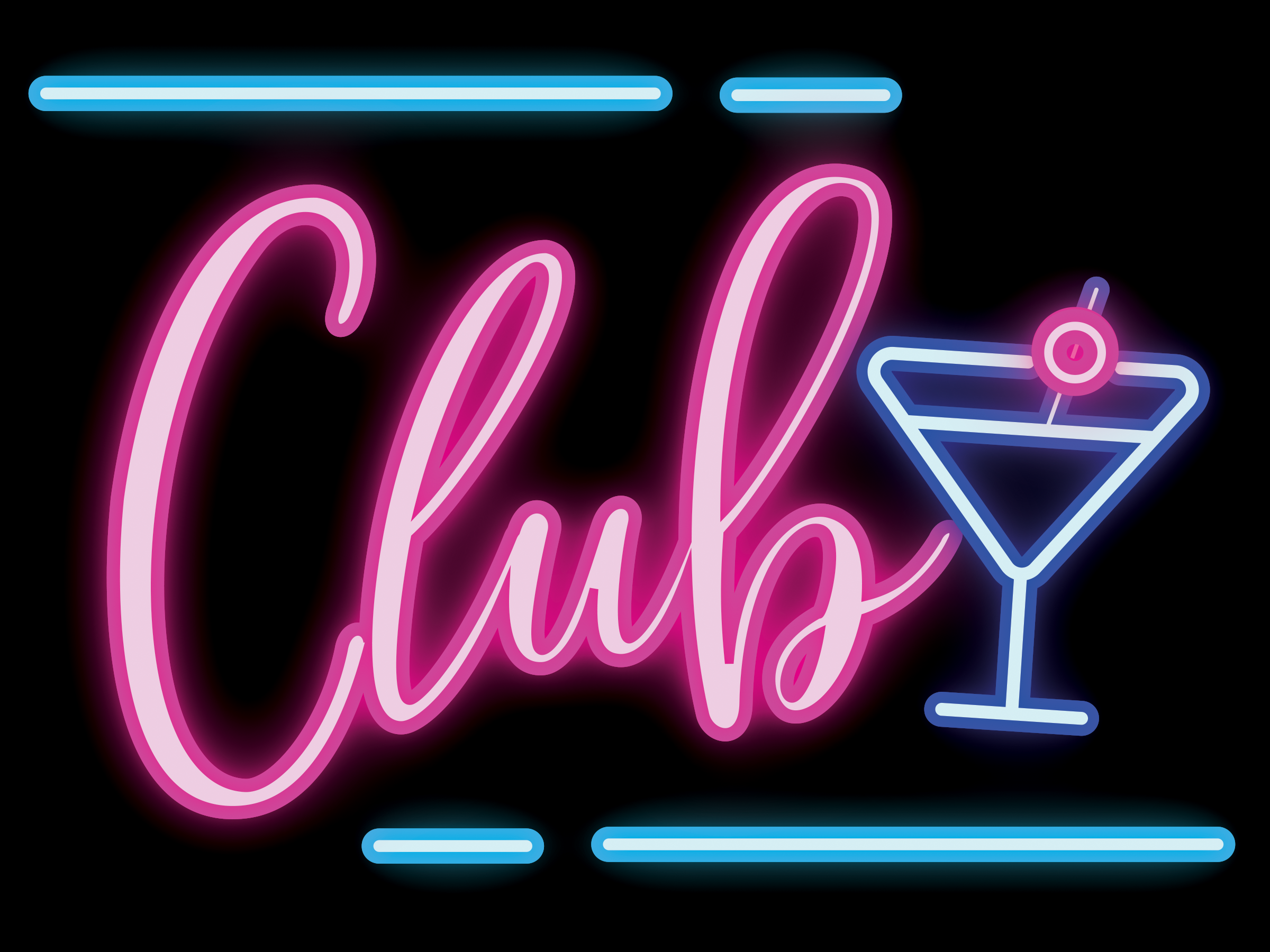 Signs ByLITA Club Table Sign with Acrylic Stand (6x8“)