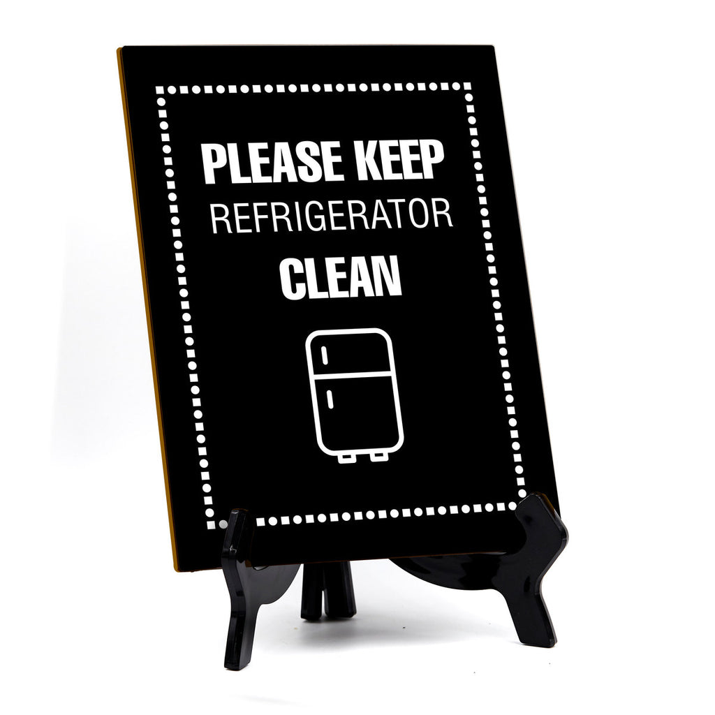 Signs ByLITA Please Keep Refrigerator Clean Office Table Sign with Acr – Designs ByLITA signs-bylita-please-keep-refrigerator-clean-office-table-sign-with-acr-designs-bylita