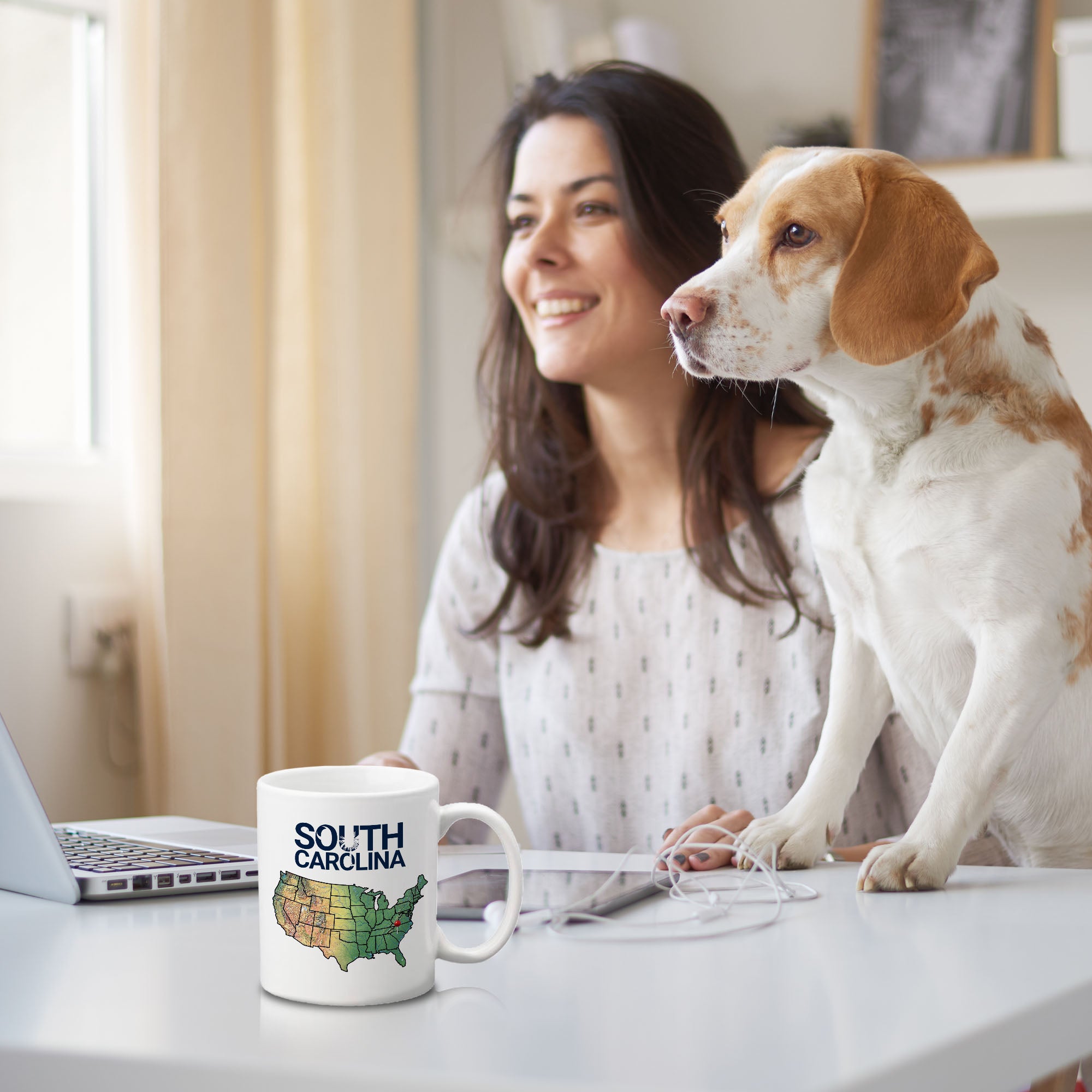 Designs ByLITA South Carolina: Smiling Faces, Beautiful Places 11oz Plastic or Ceramic Coffee Mug | State Pride Collection