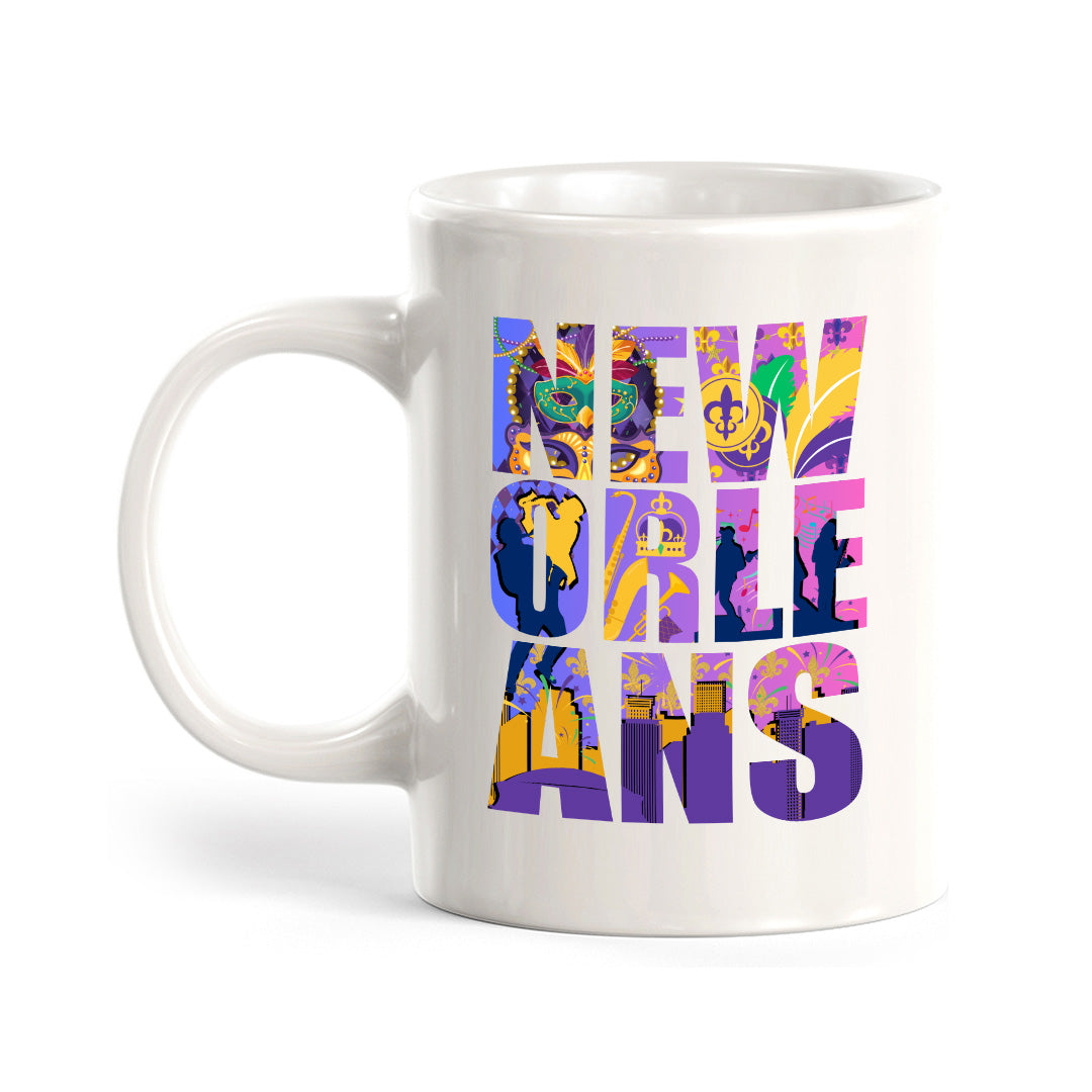 New Orleans, Louisiana 11oz Plastic or Ceramic Coffee Mug | American Cities Coffee Cups