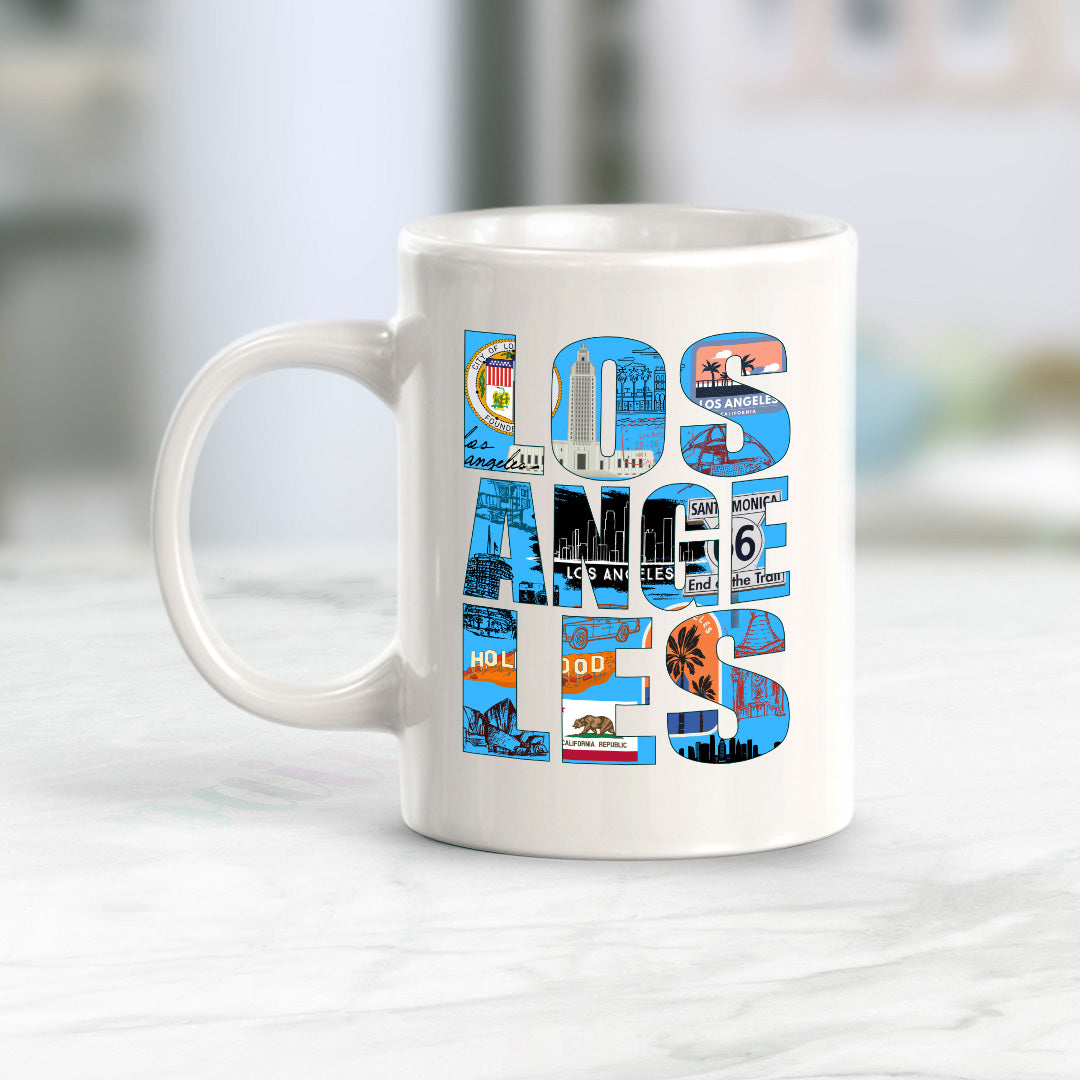 Los Angeles, California 11oz Plastic or Ceramic Coffee Mug | American Cities Coffee Cups
