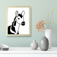 Designs ByLITA Okapi Outlined version, Wall Print Animals Art | Family Presents | Bedroom | Stylish Kindergarten Decor