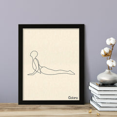 Cobra, FRAMED Print Yoga Wall Art