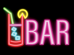 Signs ByLITA Bar Table Sign with Acrylic Stand (6x8“)
