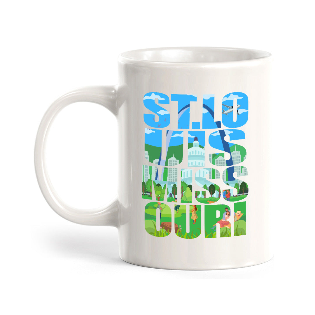 St. Louis, Missouri 11oz Plastic or Ceramic Coffee Mug | American Cities Coffee Cups