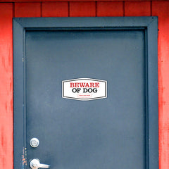 Signs ByLITA Fancy Plus | Beware of Dog Wall or Door Sign | Customizable with Your Company Logo | Durable & Easy to Install
