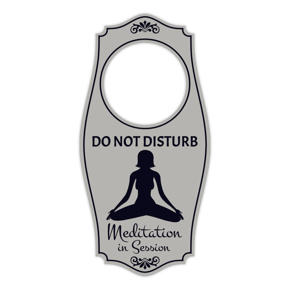 Do Not Disturb Meditation In Session Door Hanger | House or Business Door Sign