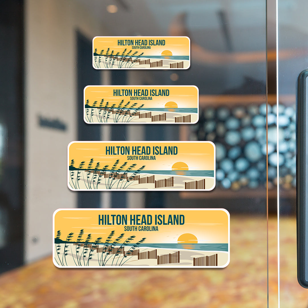 Standard Plus Hilton Head Island, South Carolina Wall or Door Sign | Famous US Beaches Souvenir