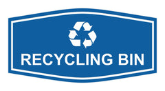 Fancy Recycling bin Wall or Door Sign
