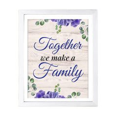 Designs ByLITA Together We Make A Family, Wall Print (Framed) | Home Decor