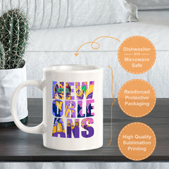 New Orleans, Louisiana 11oz Plastic or Ceramic Coffee Mug | American Cities Coffee Cups